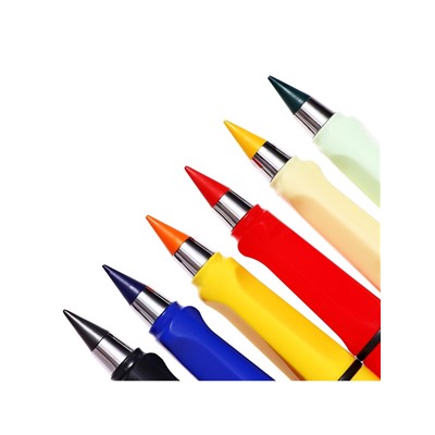 Набор цветных карандашей Calligrata, 6 цветов, вечные, резиновый декор