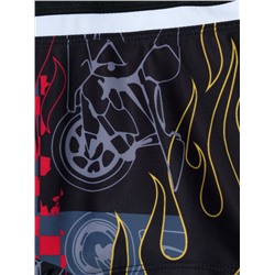 Плавки-шорты трикотажные для мальчиков, средней длины