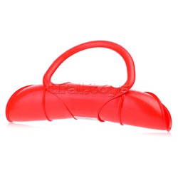 Санки-ледянки большие с ручкой, гибкая на кнопке