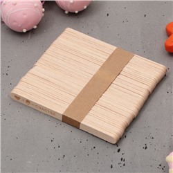 Палочки для мороженого деревянные «Счастье», набор 50 шт., 11.4×1 см