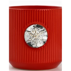 Кружка новогодняя керамическая «Снежинка», 350 мл