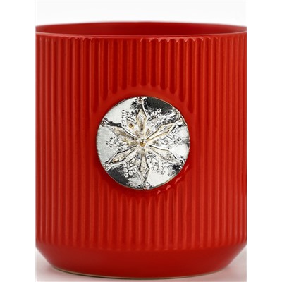 Кружка новогодняя керамическая «Снежинка», 350 мл