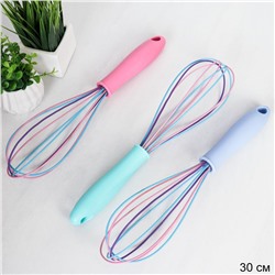 Венчик 30 см силиконовый,ручка пластик / BG-551 /уп 240/ 0,065/ 30х13х7