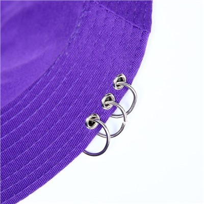Панама «Смайл», цвет фиолетовый, р-р 56