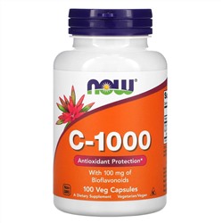 Now Foods, C-1000, 100 растительных капсул