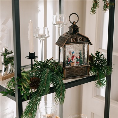 Светодиодная фигура «Дети и снеговик» 14×24×8 см, пластик, батарейки ААх3 (не в комплекте), USB, свечение тёплое белое