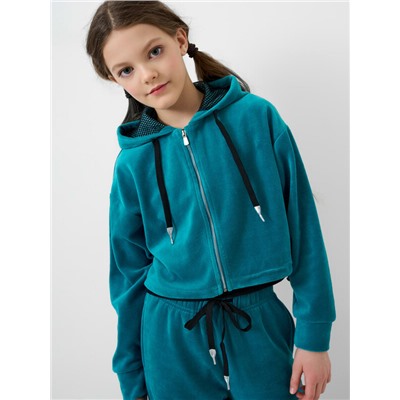 Комплект трикотажный для девочек: толстовка, брюки