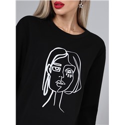 Лонгслив Отличный вариант, нью блэк