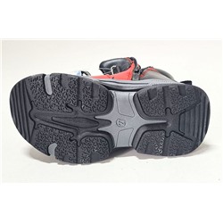 B-9672-E крас/черн Ботинки зима для девочек (27-32)/8