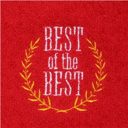 Полотенце махровое «Этель. Больших побед», 35×50 см, хлопок 100%, красное