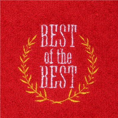 Полотенце махровое «Этель. Больших побед», 35×50 см, хлопок 100%, красное