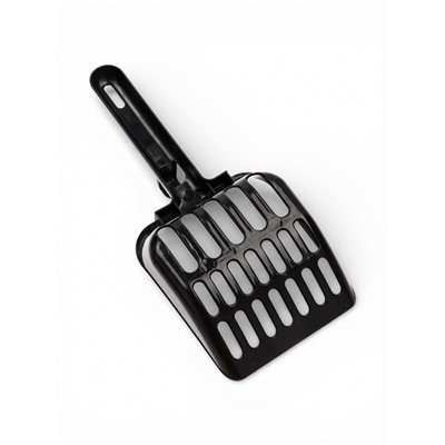 Туалет, 36×28×14 см, с боковым входом, бортами и совком, коричневый