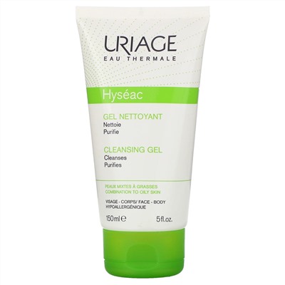 Uriage, Hyseac, Cleansing Gel, 5 fl oz (150 ml)