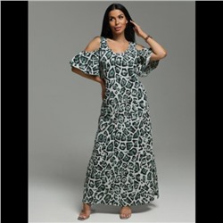 Платье Новелла (Леопард оливковый)