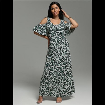 Платье Новелла (Леопард оливковый)