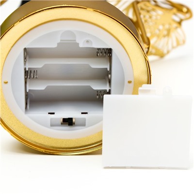 Ночник «Звезда» LED от батареек 3хАА золото 22×11×28 см RISALUX