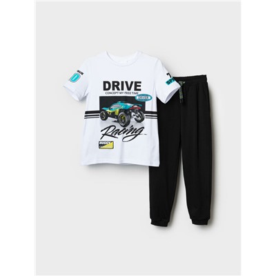 Комплект трикотажный для мальчиков: фуфайка (футболка), брюки