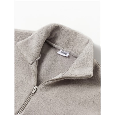 Свитшот флисовый детский MINAKU: Fleece Soft, серые, рост 116 см