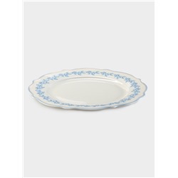Тарелка WY Royal blue, d=20 см, фарфор, белая