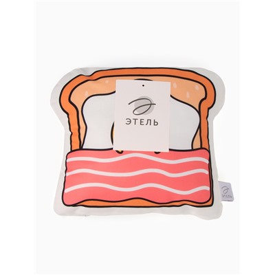 Подушка декоративная детская «Этель» Funny breakfast, 29×30 см, велюр