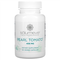 Solumeve, Pearl Tomato, добавка для здоровья кожи, 400 мг, 60 растительных капсул