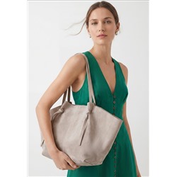 Женская сумка-тоут, цвет жемчужно-серый