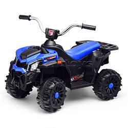 Квадроцикл "Guadrokids" на аккумуляторе, одноместный (синий)