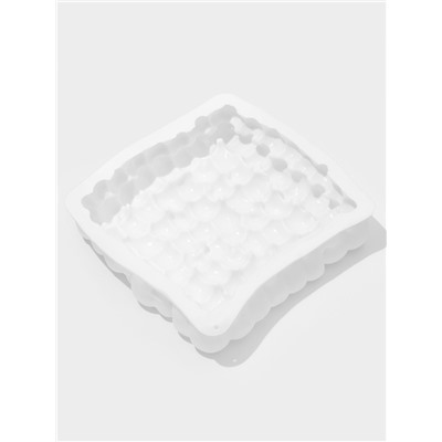 Форма для муссовых десертов и выпечки Доляна «Вишня», силикон, 18.5×4.5 см, белая