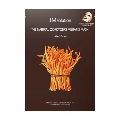 JMSOLUTION - МАСКА ТКАНЕВАЯ ДЛЯ ЛИЦА С ЭКСТРАКТОМ КОРДИЦЕПСА THE NATURAL CORDYCEPS MILITARIS MASK MOISTURE, 30 МЛ