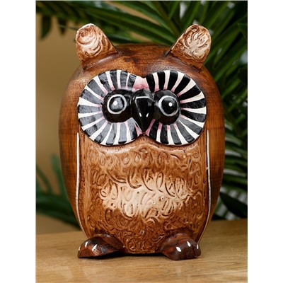 Копилка «Совенок», 10×10×13 см, дерево