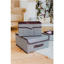 Органайзер для мелочей Доляна «Вилли», 3 кармана, 25×15×12 см, коричневый