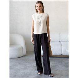 Брюки из тонкого джерси со шнурком