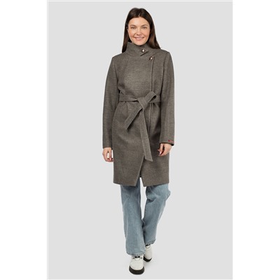01-10259 Пальто женское демисезонное (пояс)