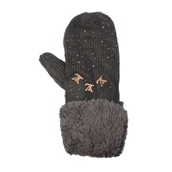 Варежки женские с декором