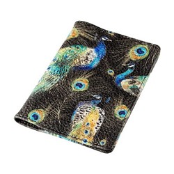 Обложка для паспорта "FAUNA. Павлины" кожзам 3-620/20 Bruno Visconti