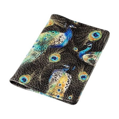 Обложка для паспорта "FAUNA. Павлины" кожзам 3-620/20 Bruno Visconti