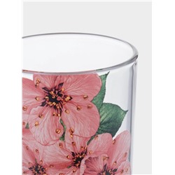 Набор для напитков «Сакура», 7 предметов: кувшин, 6 стаканов, стекло, прозрачный, розовый