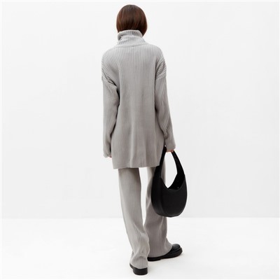 Костюм женский (свитер, брюки) MIST, размер 48-50 (L), серый