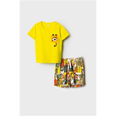 Комплект детский трикотажный для мальчиков: джемпер (футболка), шорты PLAYTODAY, 1243230