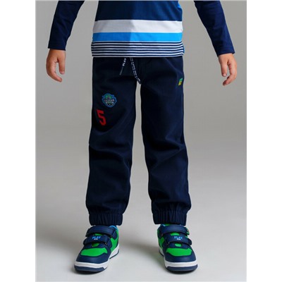 Брюки текстильные утепленные флисом для мальчиков