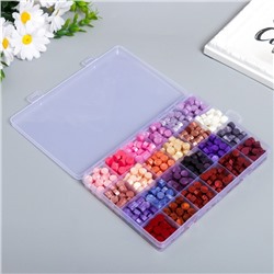 Набор сургуча «Палитра розово-фиолетовая», перламутр, 24 цвета, 19×13×2 см