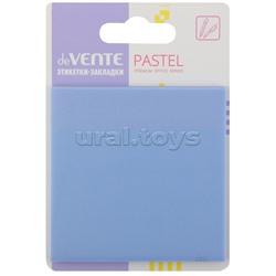 Самоклеящиеся этикетки-закладки "Pastel" пластиковые прозрачные, 76x76 мм, сиреневые