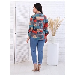 Рубашка "Пэчворк" (Бирюза)