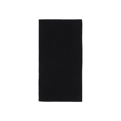 Полотенце махровое LoveLife Zig-Zag, 50×90 см, цвет чёрный, 100% хл, 450 г/м²