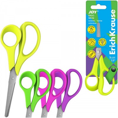 Ножницы детские для ЛЕВШЕЙ 140 мм JOY Ergo 35146 ErichKrause