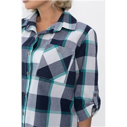 Рубашка Аланта (бело-синяя) Б14035-18М
