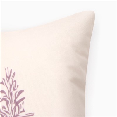 Чехол на подушку 3 шт. «Этель» Botanic, 40×40 см, велюр