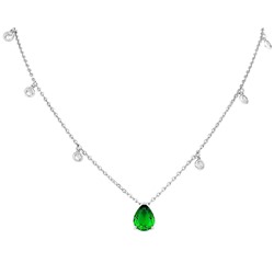Колье, изумруд ГТ, Ю-55151р