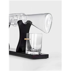 Мини-Бар «Автомат», 750 мл, 2 бокала, на подставке, стекло, дерево