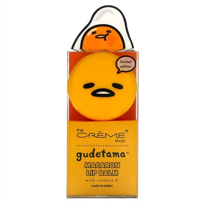 The Creme Shop, Gudetama, Macaron Lip Balm, Pineapple Sherbet, 0.26 oz (7.5 g)